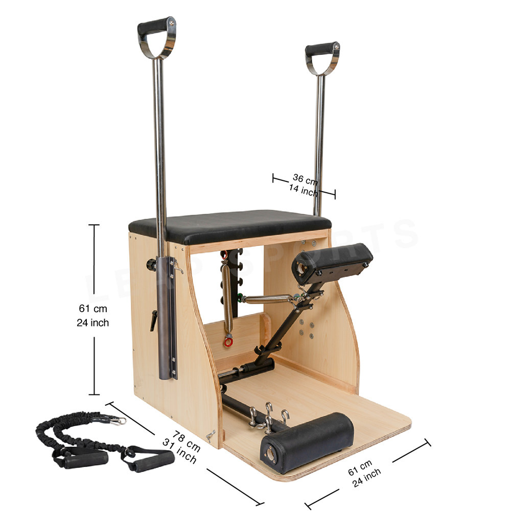 LEAP SPORTS Pilates Split Pedal Stability Chair