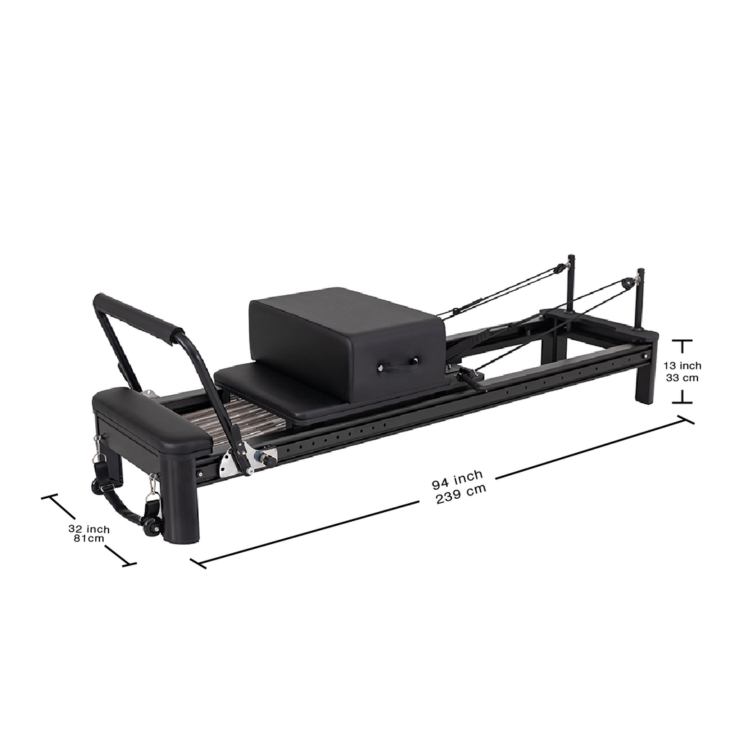 LEAP SPORTS Pilates Full-Track Reformer G2 - Obsidian Edition