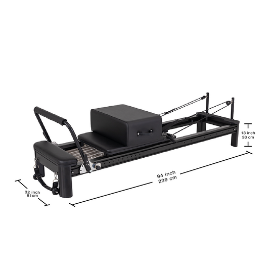 LEAP SPORTS Pilates Full-Track Reformer G2 - Obsidian Edition